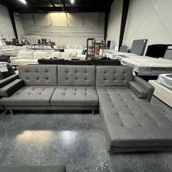 Gray Sofa w/ chaise 