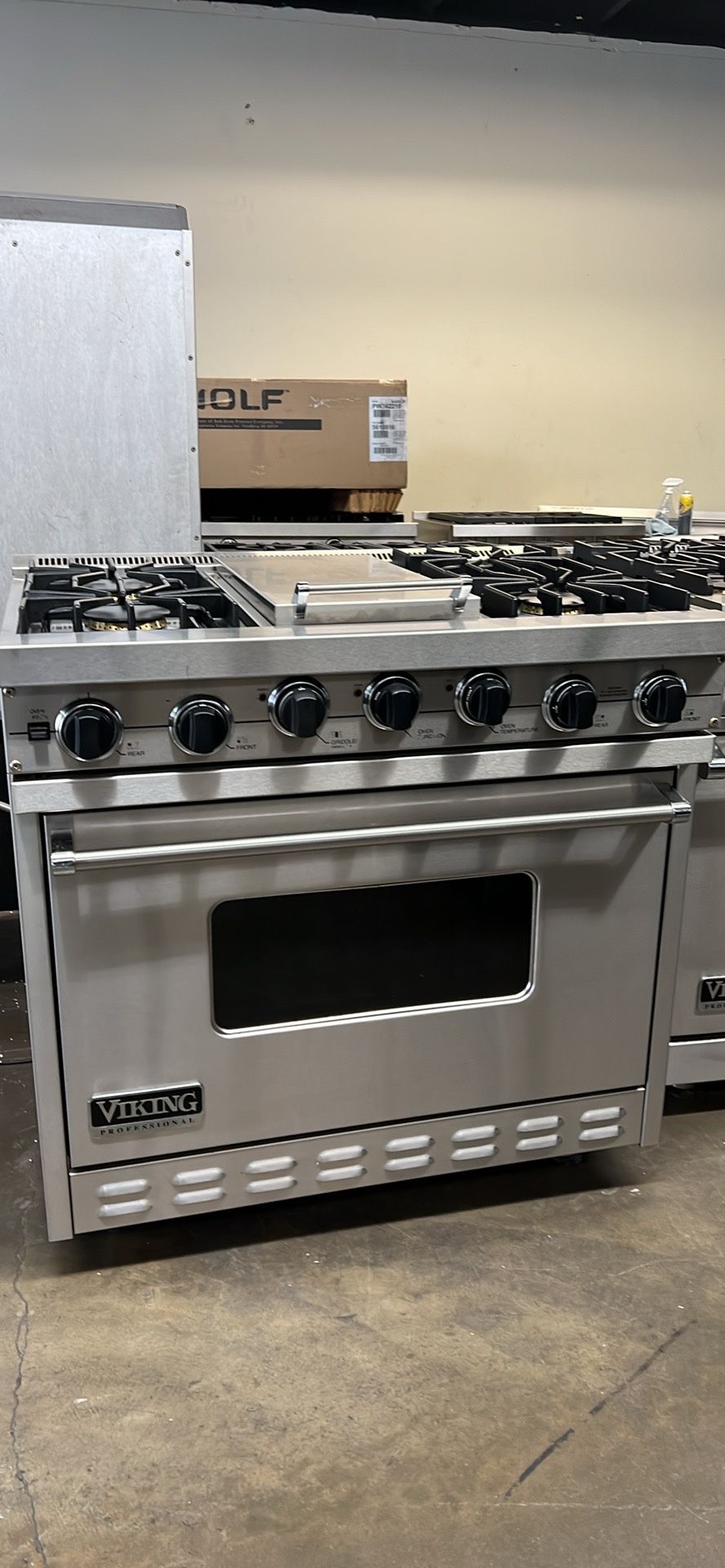 Viking 36”Wide All Gas Range Stove Stainless Steel With Griddle