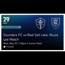 4 Sounders FC tickets 🎟️ 5/29 7:30pm
