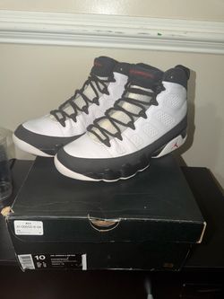 Air Jordan 9 Retro White True Red Size 10