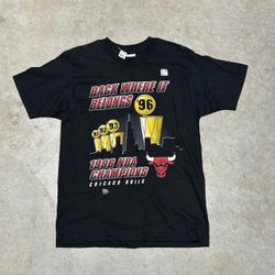 1996 Chicago Bulls NBA Champions tee bulls M