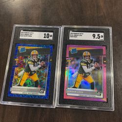 Jordan Love Rated Rookie Lot Blue Scope & Pink Prizm