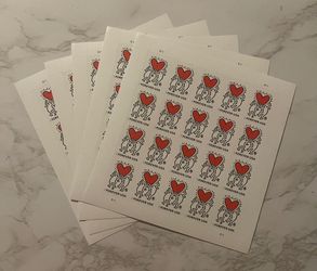 Keith Haring Love Forever Stamps 