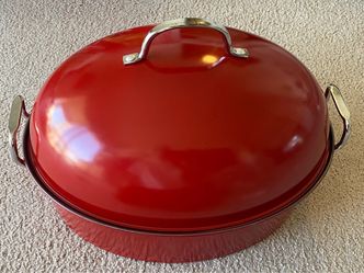 Non-Stick Steel High Dome Roaster with Rack - Very Good Condition - Only used once