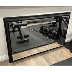 30 X 48 Aluminum Edge Bathroom Mirror Black