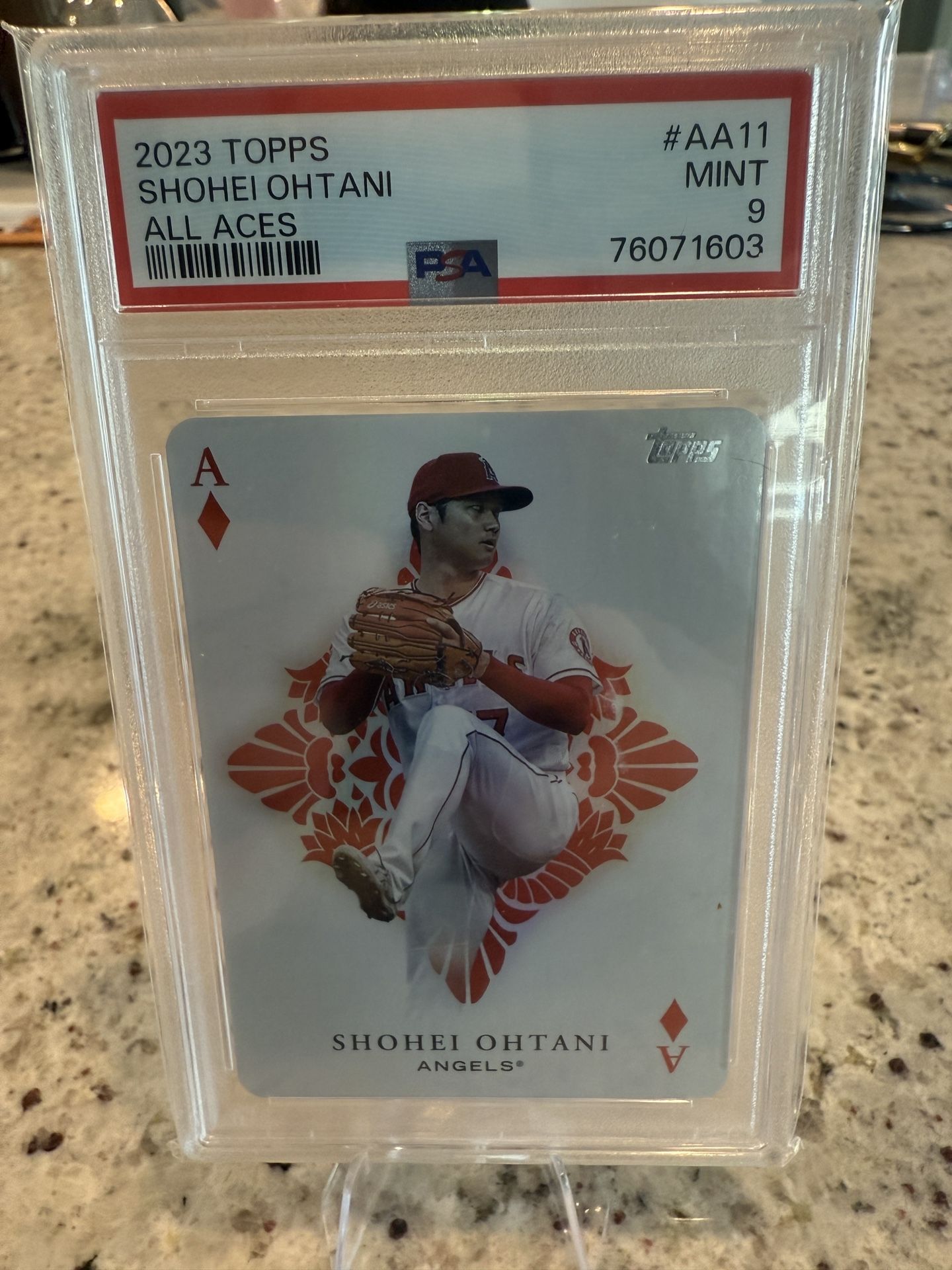2023 Topps All Aces Card of Shohei Ohtani - Angels   PSA Mint 9