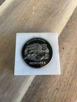 Western Union Memorex Seal on Marble Base