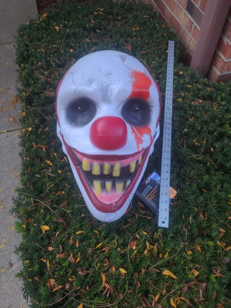 Plastic Clown Head, Halloween 