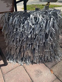 Silver Fringe Decorative Throw Pillow