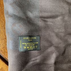 Louis Viton Monogram Classique Silk & Wool Square Shawl 