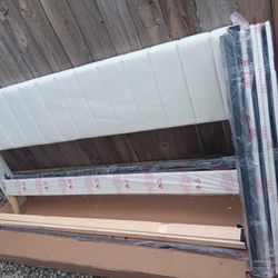 New Upholstered King Bed Frame,  No Box Spring Needed.