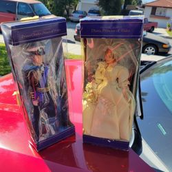Royal Wedding Princess Diana & Prince Charles Of Wales Dolls Goldberger(O.B)