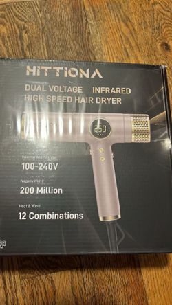 New in box Dual Voltage Travel Hair Dryer Ionic Blow Dryer 2000W Fast Drying Lightweight Compact Low Noise Diffuser – 2026 Upgraded Hair Dryer for Eur