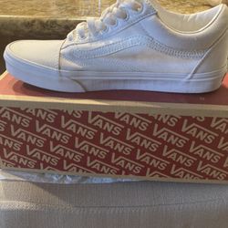 Vans All White Size 9.5