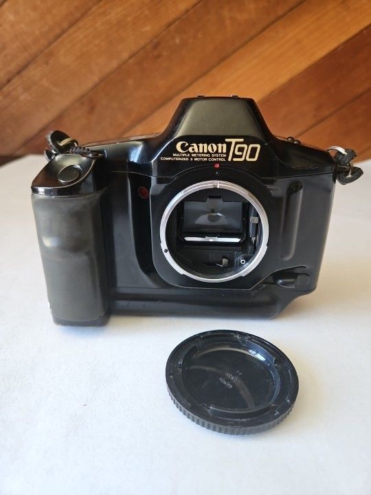 VTG Canon T90 35mm SLR Film Camera Body Only TESTED WORKS PROPERLY