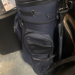  golf cart bag with shoulder strap and club dividers 