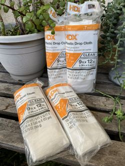 HDX Plastic Drop Cloth