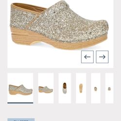 Women’s Dansko Professional – Champagne Glitter Size 40 New