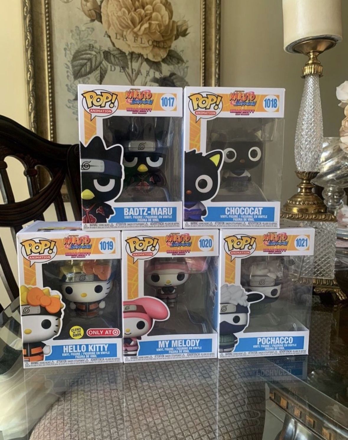 Naruto X Hello Kitty Funko Pop Lot 