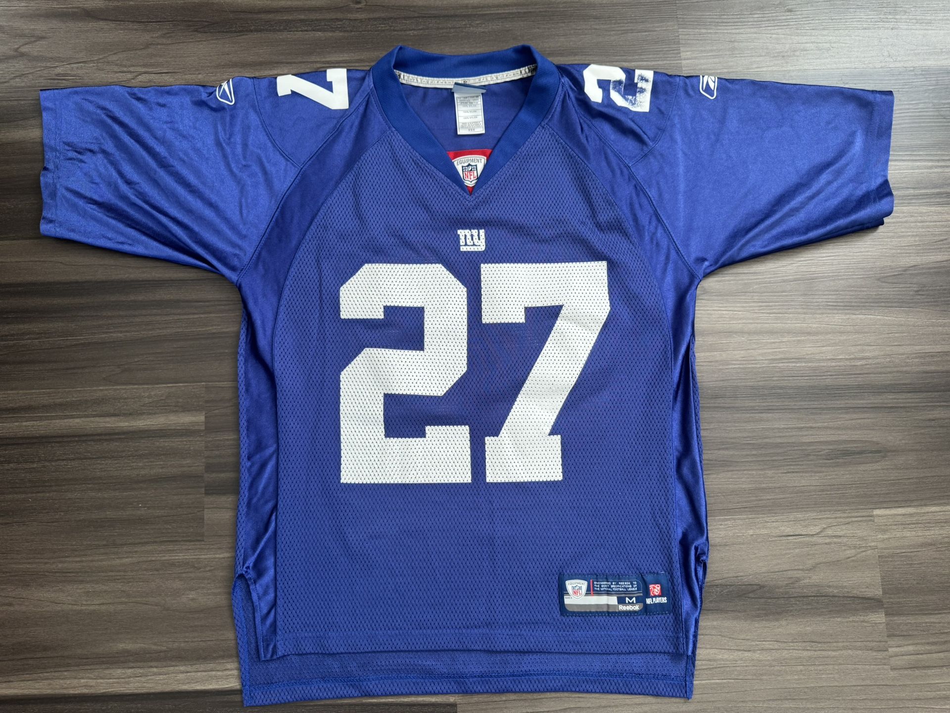 Vintage Authentic Reebok NFL New York Giants Brandon Jacobs #27 Jersey Size M