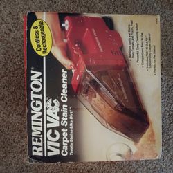 Vtg Remington Vic Vac Carpet Stain Cleaner w/Canister Fast n Clean Deodorizing