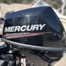 2018 Mercury 9.9 Long Shaft Outboard Like New Sailboat Kicker 