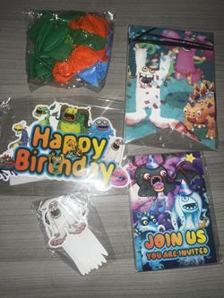 My Singing Monsters App Game Birthday Decorations