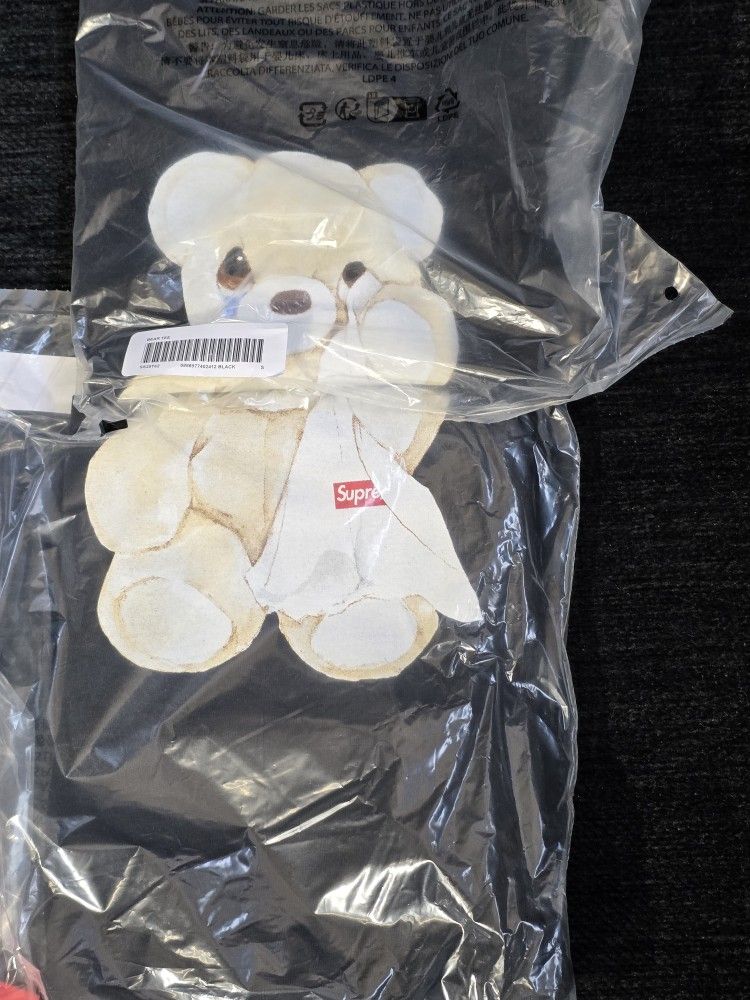 Supreme Bear Tee- Black (S,M)