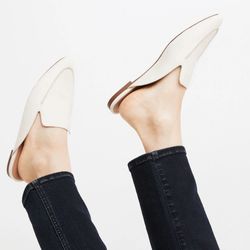 Madewell The Frances Skimmer Mule In Leather 