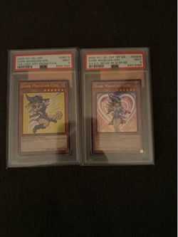 Graded dark magician girl cards