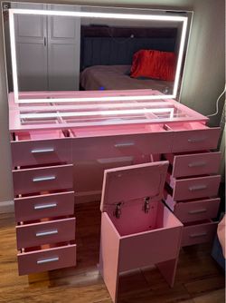 LED VANITY ( blush/soft pink)