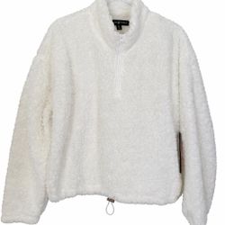 Half-Zip Teddy Sherpa Pullover 