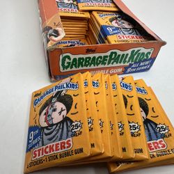 1987 GARBAGE PAIL KIDS ORIGINAL 9TH SERIES BOX 48 PACKS 25 CENT GUM MADE IN USA