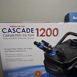 Penn-Plax Cascade 1200 Canister Filter – Like New – For Aquariums up to 150 Gallons
