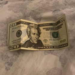 20 Dollar Bill With Star Note Collectible Series 2017 A