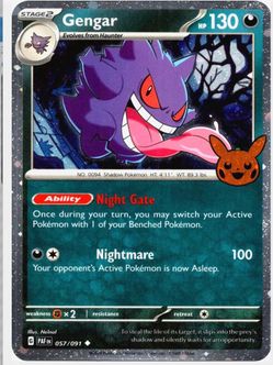 Gengar 057/091 Pokémon Card PAF