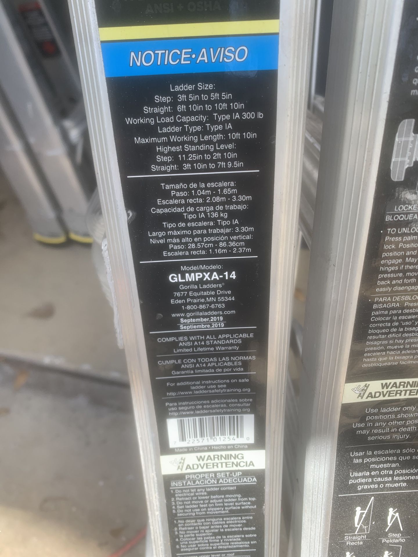 Gorilla 14 foot ladder