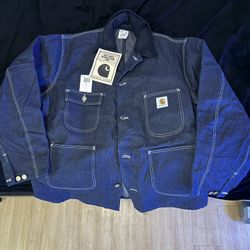 Vintage Carhartt Denim Chore Coat