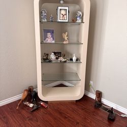 Armoire With Glass Shelves Must Sell 