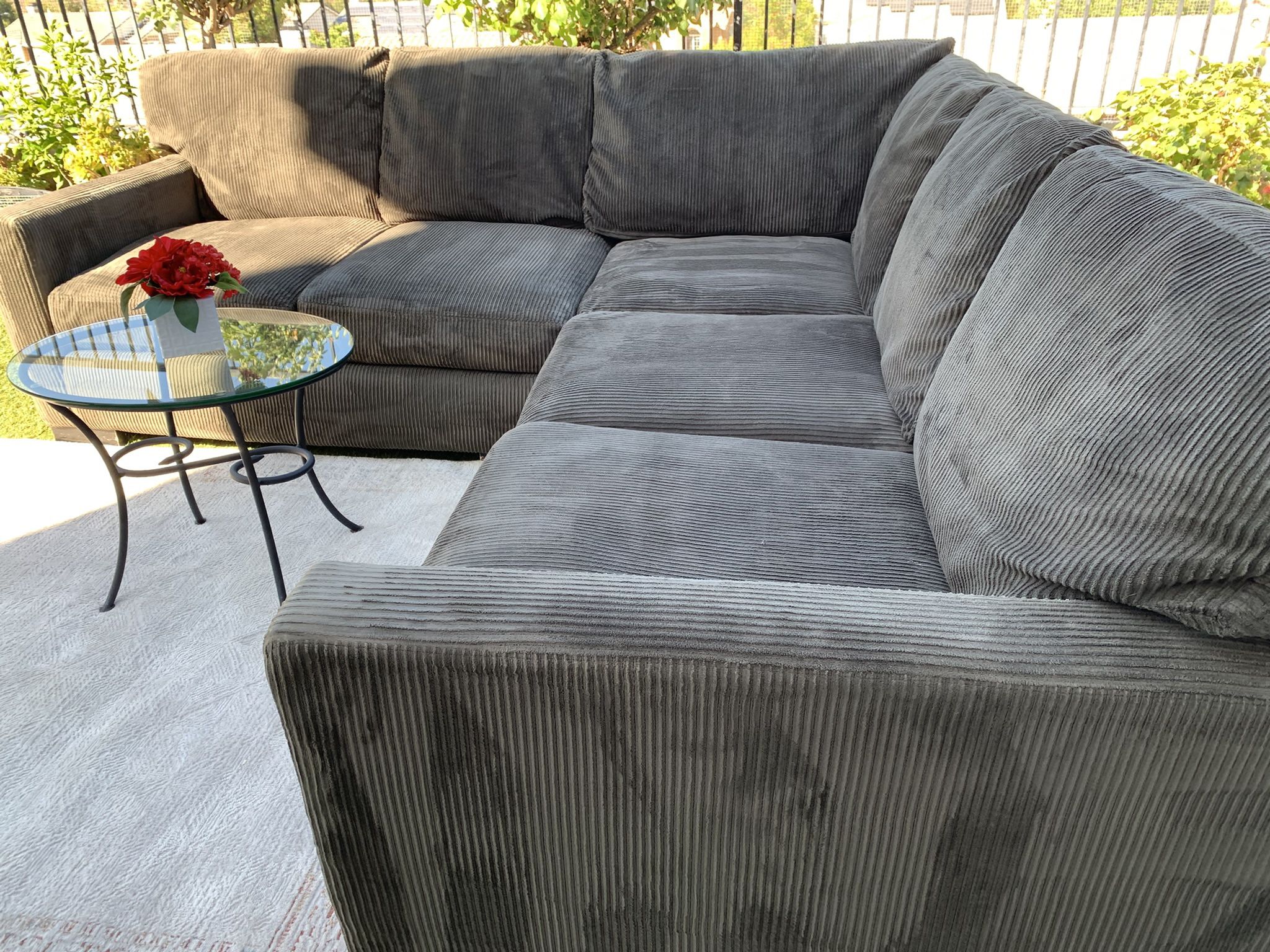 Nice 2 Piece Grey Sectional