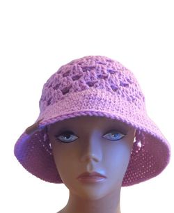 Handmade Crochet Bucket Hat Adult And Toddler 