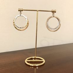 Towne&Reese Julle Double Circle Drop Earrings