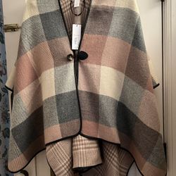 NWT Liz Claiborne Shawl Poncho Outerwear ONE SIZE