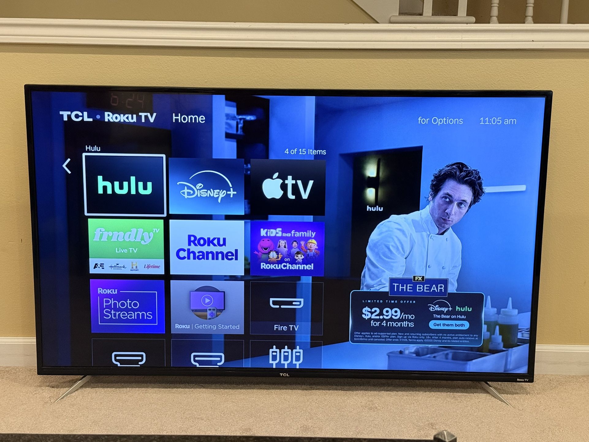 4K Ultra HD LED Smart TV - 55 inches