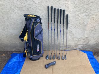 Callaway, Ping, USKG RH Junior Golf Clubs & Bag