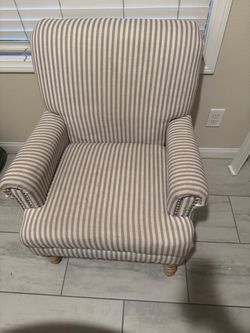 Striped Accent Chairs — Set of 2