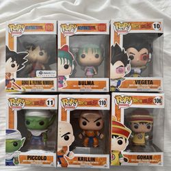 Dragon Ball Z Funko Pop Lot 