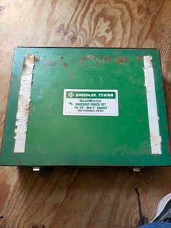 Greenlee 7310SB knockout punch set for 1/2 thru 4”