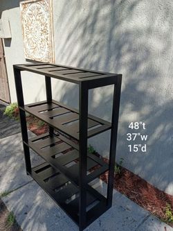 Black Wood Decor Shelf