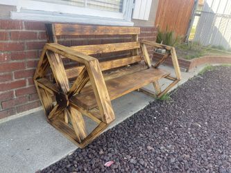 Rustic Wagon Bench